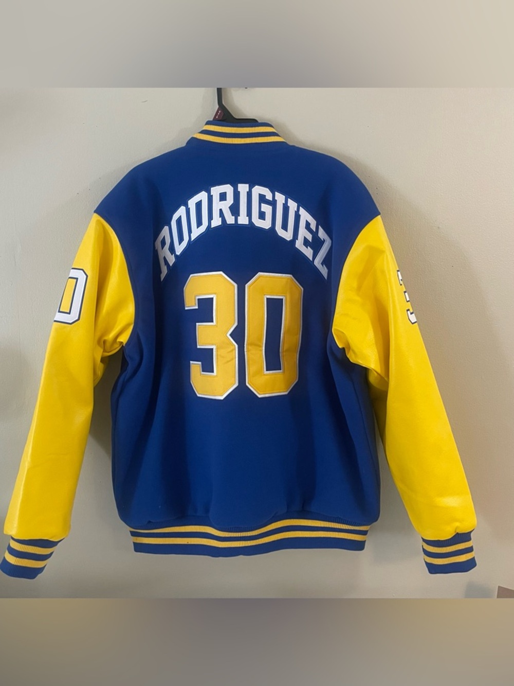 Sandlot Rodrigues Varsity Jacket - Blue & Yellow XXL - Picture 2 of 4